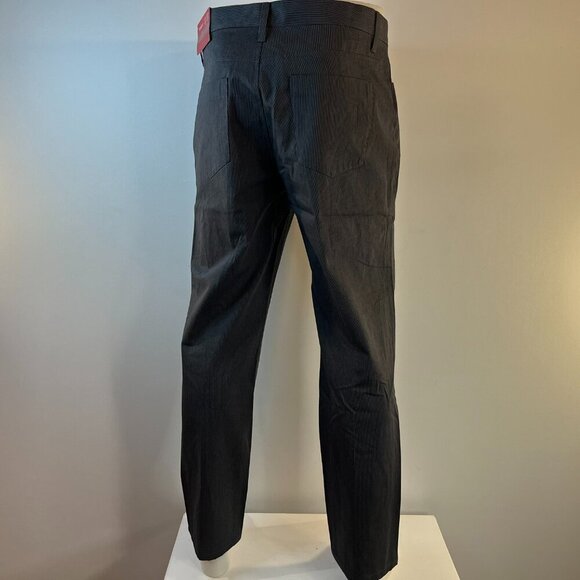 Alfani Men's Grey Black Striped Slim Fit Pants - Size 34 x 30 - NWT - Picture 5 of 5